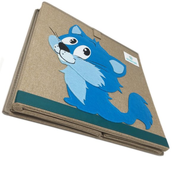 Kids Toy Storage Box - Blue and Brown - Picture 3 of 9